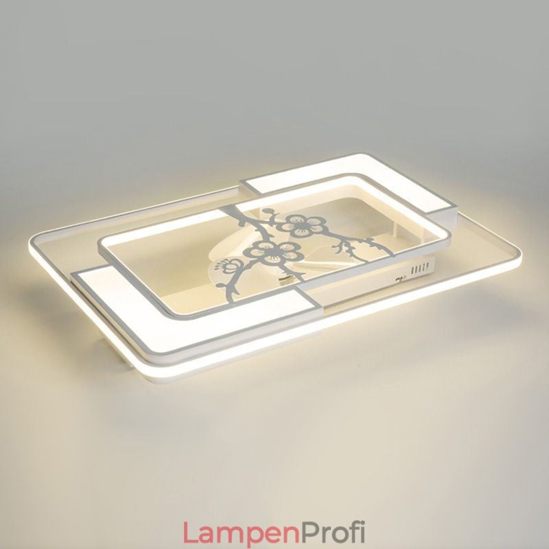 Moderne rechteckige Deckenventilatorleuchten