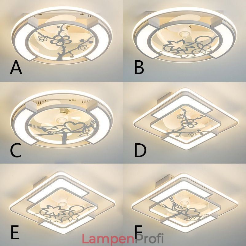 Deckenventilatoren im europäischen Stil mit Licht