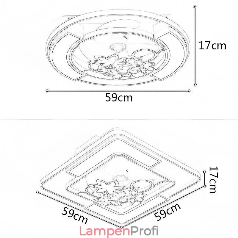 Deckenventilatoren im europäischen Stil mit Licht