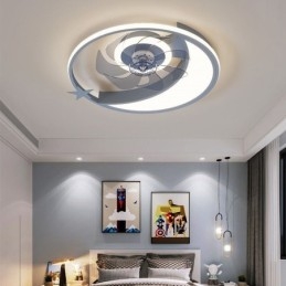 Mond Deckenventilator Licht Kreativität Deckenlampe