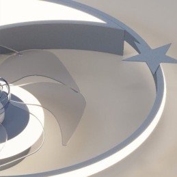 Mond Deckenventilator Licht Kreativität Deckenlampe