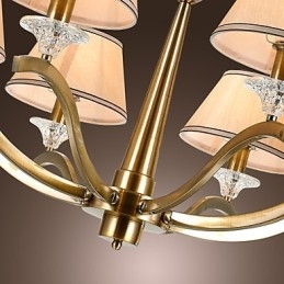 Moderner zeitgenössischer traditioneller klassischer rustikaler Lodge-Vintage-Landhaus-Insel-Kronleuchter aus Messingmetall