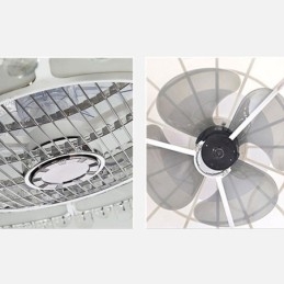 Kristall Deckenventilator Licht Gold Runde Deckenlampe