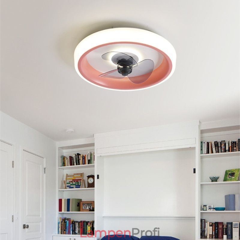Moderner Deckenventilator mit Lichtern Fernbedienung Deckenleuchte Ventilator