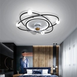 Moderne Deckenventilatoren Innenbeleuchtung Esszimmer