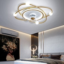 Moderne Deckenventilatoren Innenbeleuchtung Esszimmer