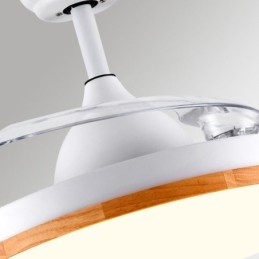 Moderne Inverter Deckenventilator Licht Fernbedienung Deckenleuchte Tricolor Dimmen