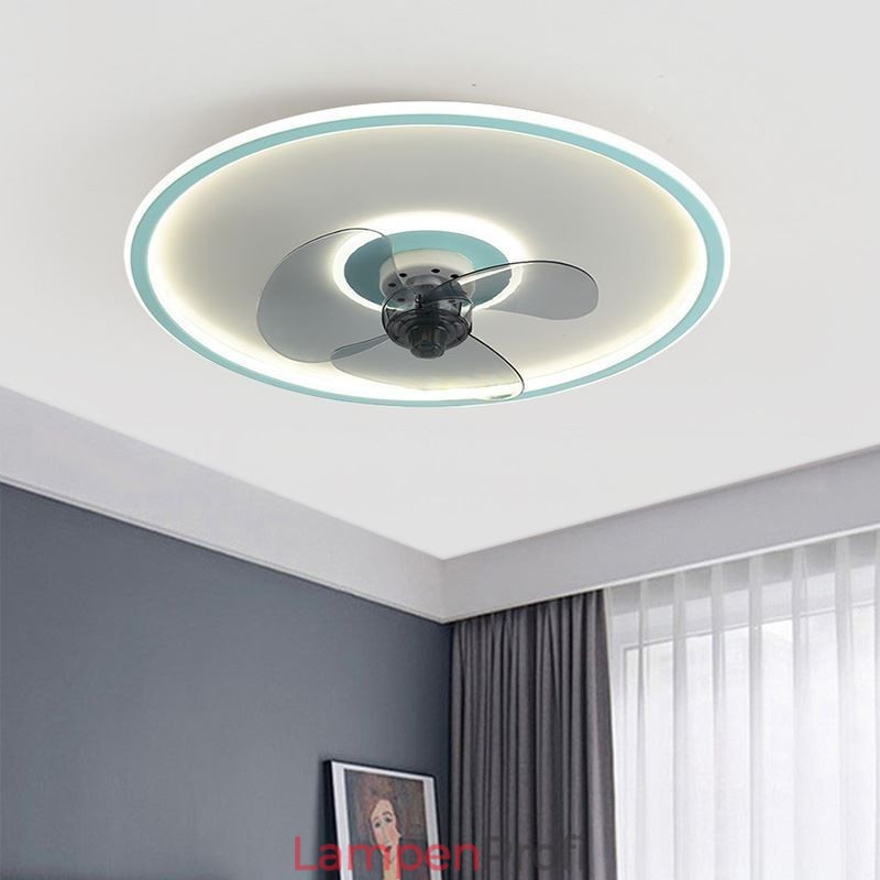Macaron Deckenventilator Licht Fernbedienung Dekor Ventilateur