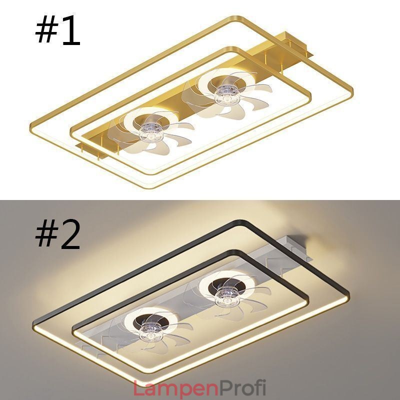 Moderner Deckenventilator mit Beleuchtung und Fernbedienung