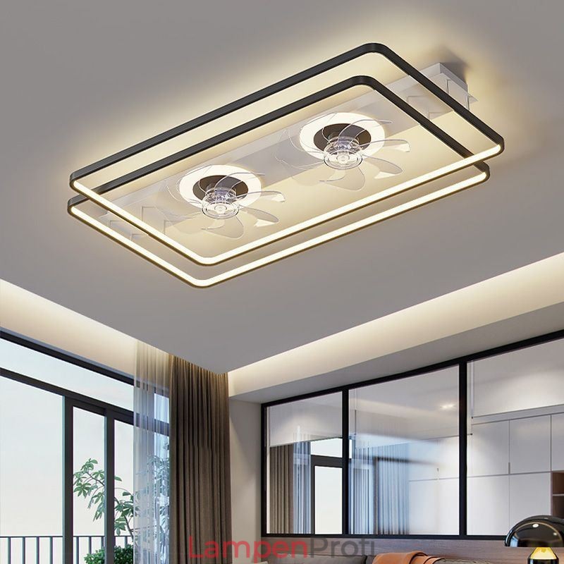Moderner Deckenventilator mit Beleuchtung und Fernbedienung