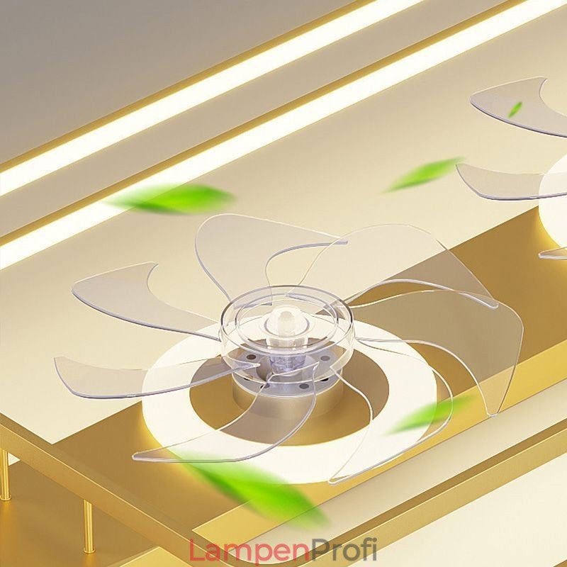 Moderner Deckenventilator mit Beleuchtung und Fernbedienung
