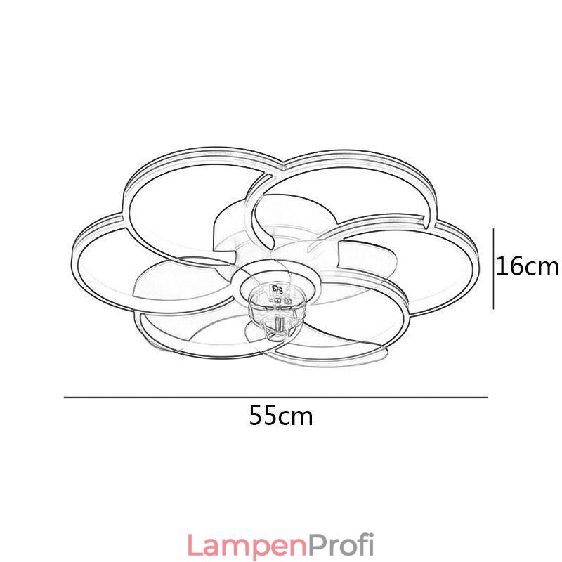 Deckenventilatoren mit Lichtern Kronleuchter Ventilateur