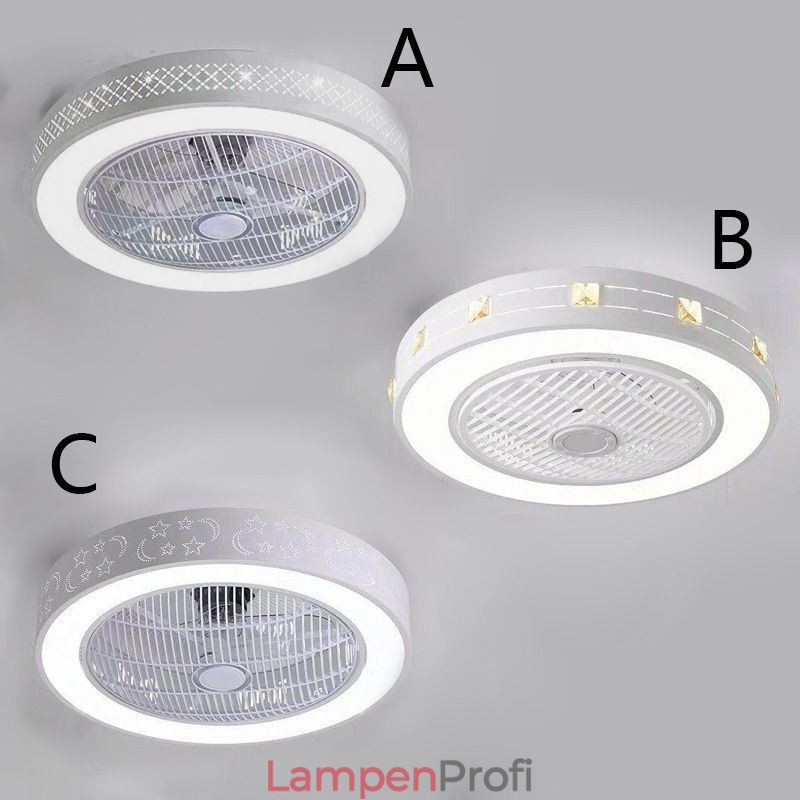 Ultradünnes Deckenventilatorlicht Unsichtbarer Deckenventilator mit Licht
