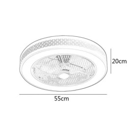 Ultradünnes Deckenventilatorlicht Unsichtbarer Deckenventilator mit Licht