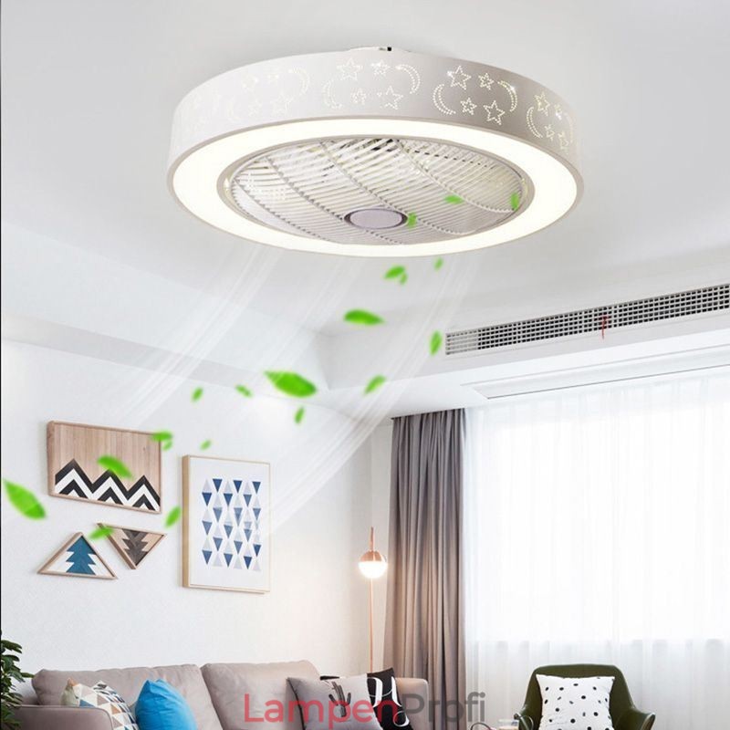 Ultradünnes Deckenventilatorlicht Unsichtbarer Deckenventilator mit Licht