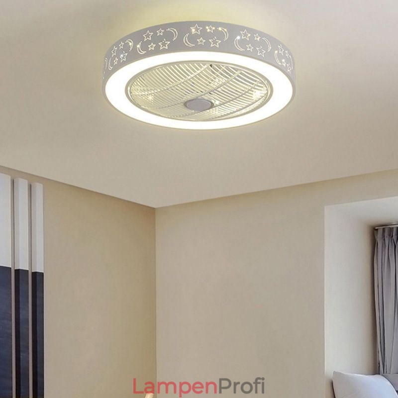 Ultradünnes Deckenventilatorlicht Unsichtbarer Deckenventilator mit Licht