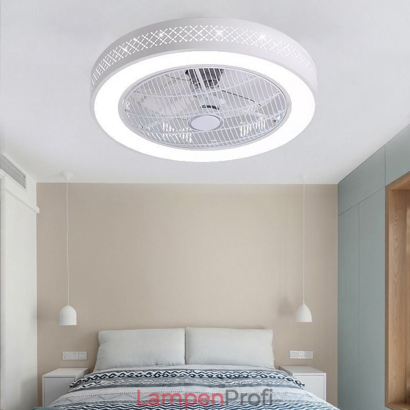 Ultradünnes Deckenventilatorlicht Unsichtbarer Deckenventilator mit Licht
