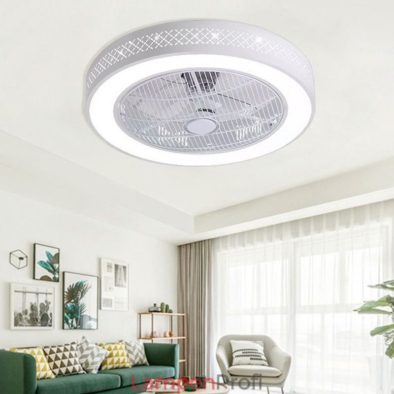 Ultradünnes Deckenventilatorlicht Unsichtbarer Deckenventilator mit Licht