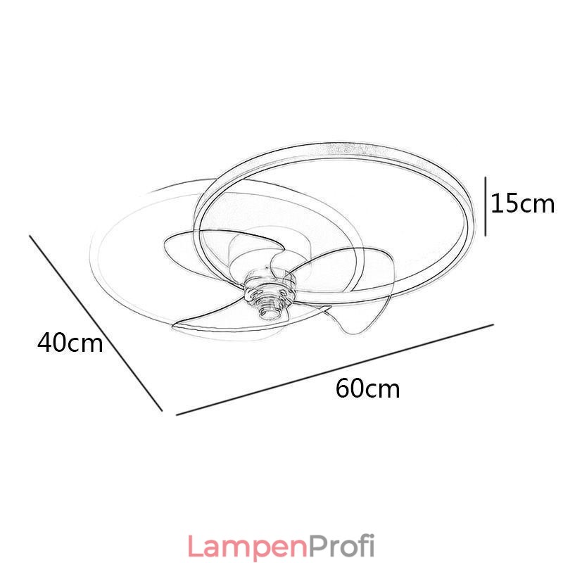 Deckenventilatorlampe Moderne Art Deco Beleuchtungskörper