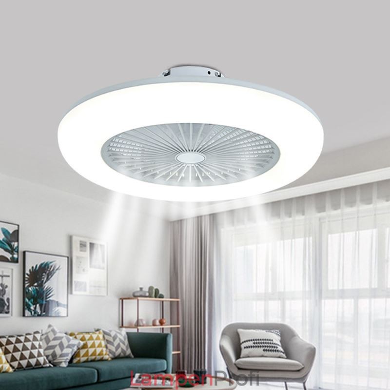 Deckenventilator, dreifarbig, Dimmfunktion mit Fernbedienung, 3 Geschwindigkeiten