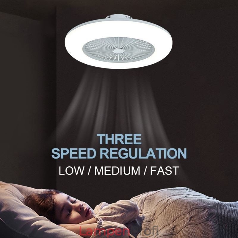 Deckenventilator, dreifarbig, Dimmfunktion mit Fernbedienung, 3 Geschwindigkeiten