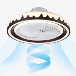 Runder Deckenventilator mit 3 Geschwindigkeiten und Fernbedienung
