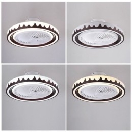 Runder Deckenventilator mit 3 Geschwindigkeiten und Fernbedienung