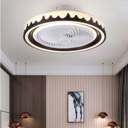 Runder Deckenventilator mit 3 Geschwindigkeiten und Fernbedienung