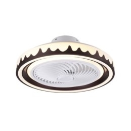 Runder Deckenventilator mit 3 Geschwindigkeiten und Fernbedienung