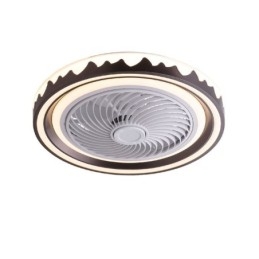 Runder Deckenventilator mit 3 Geschwindigkeiten und Fernbedienung