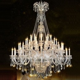 Europäischer Kristallleuchter Kristalldekoration Deckenleuchte mit 65 Lichtern