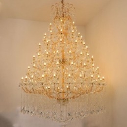 Luxus Kristall Kronleuchter Dekoration Deckenleuchte mit 96 Lichter