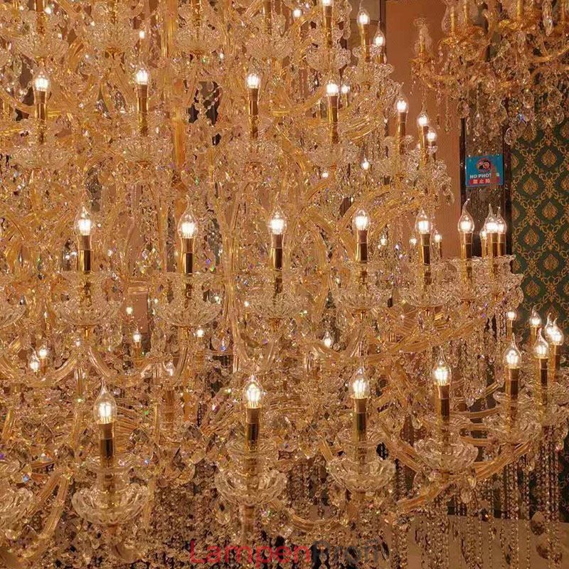 Luxus Kristall Kronleuchter Dekoration Deckenleuchte mit 96 Lichter