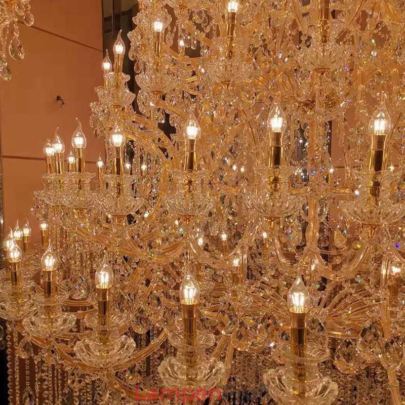 Luxus Kristall Kronleuchter Dekoration Deckenleuchte mit 96 Lichter