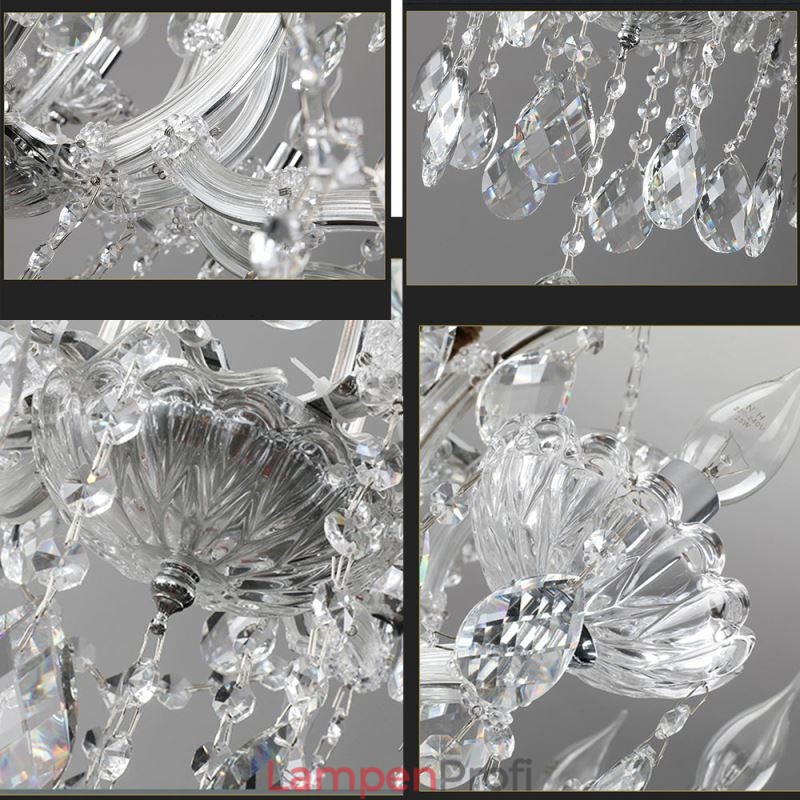 Europäische Kristall Kronleuchter Dekoration Deckenleuchte mit 24 Lichter