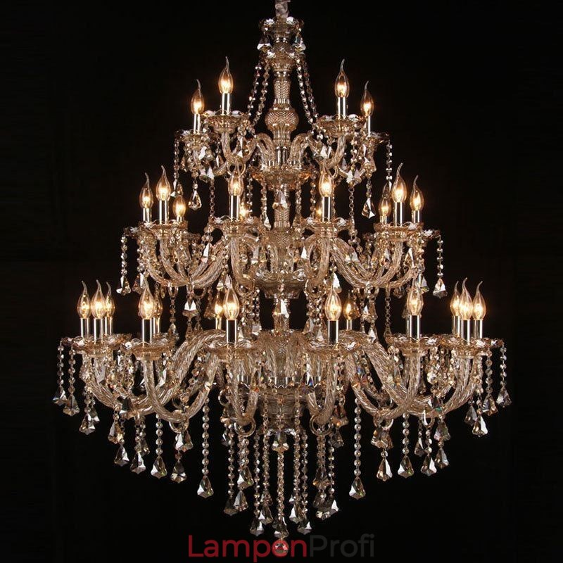 Europäischer Kristall-Kronleuchter mit 30 Lichtern Dekoration Deckenleuchte