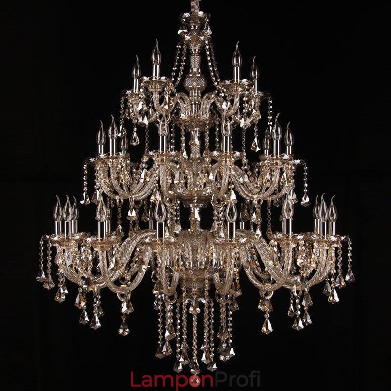 Europäischer Kristall-Kronleuchter mit 30 Lichtern Dekoration Deckenleuchte