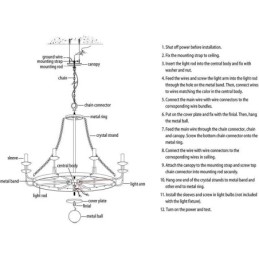 Vintage Kristall Pendelleuchte Schwarzer Eisen Kerzenleuchter