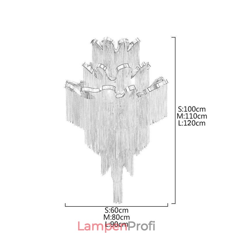 Moderne, elegante Pendelleuchte mit Quaste