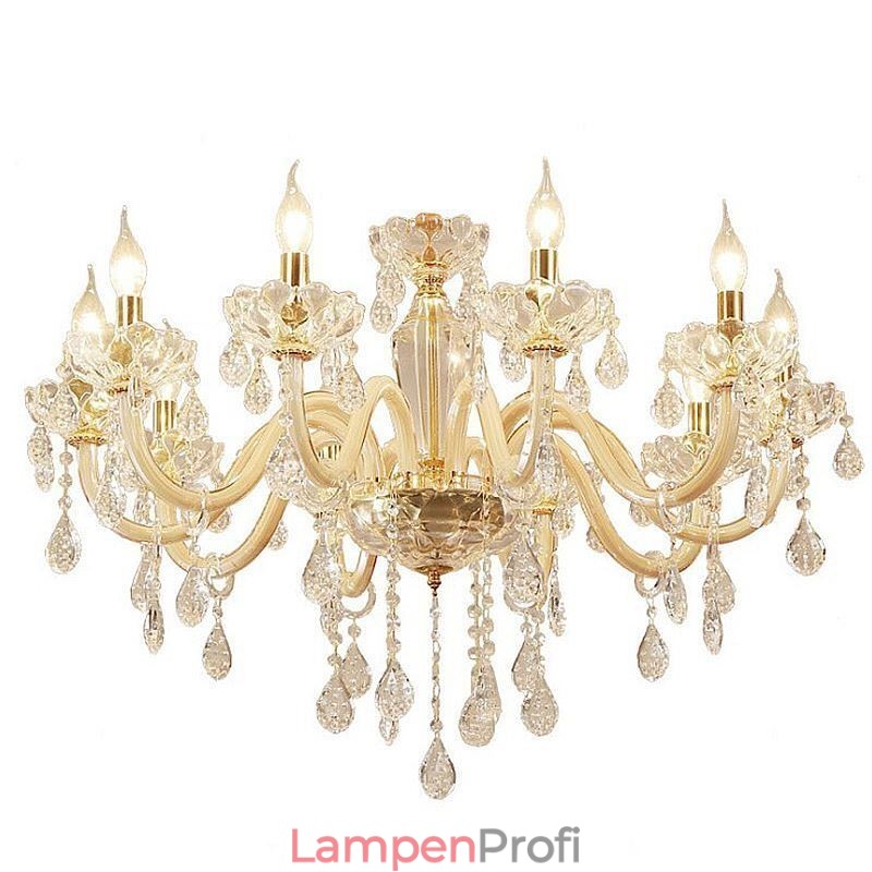 Eleganter Kristall-Kronleuchter im europäischen Stil, Glas-Pendelleuchte