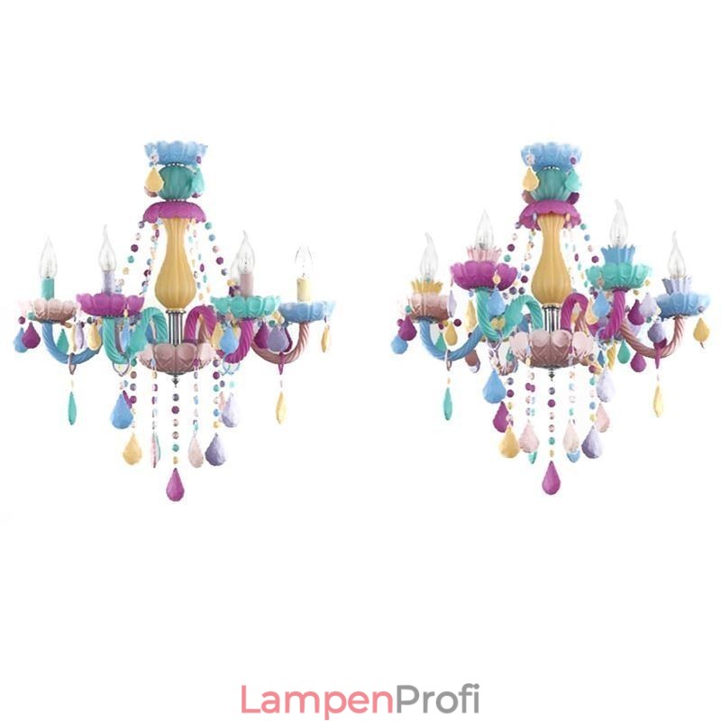 Europäische bunte Kristall Kronleuchter Macaron Pendelleuchte