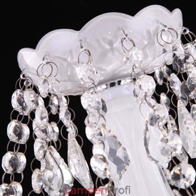 Europäischer Kristall-Kronleuchter, einzigartige Pendelleuchte aus weißem Jade