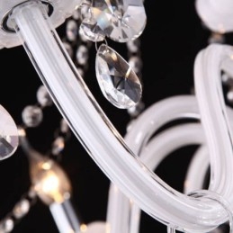 Europäischer Kristall-Kronleuchter, einzigartige Pendelleuchte aus weißem Jade