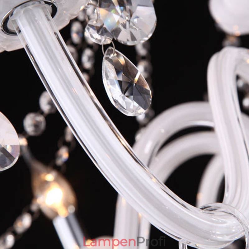 Europäischer Kristall-Kronleuchter, einzigartige Pendelleuchte aus weißem Jade