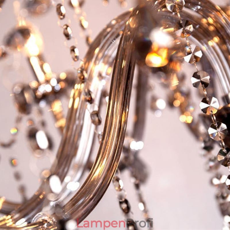 Eleganter Kristall-Kronleuchter im europäischen Stil, Glas-Pendelleuchte