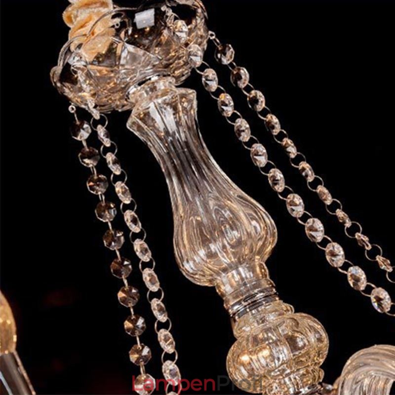 Europäischer Kristall-Kronleuchter, transparente Pendelleuchte