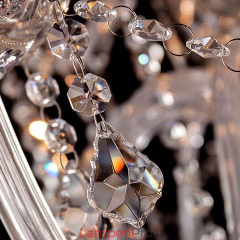 Europäischer Kristall-Kronleuchter, transparente Pendelleuchte