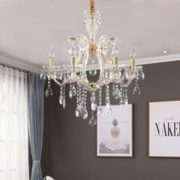 Eleganter Kristall-Kronleuchter im europäischen Stil