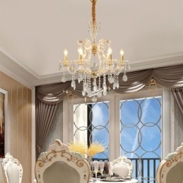 Eleganter Kristall-Kronleuchter im europäischen Stil