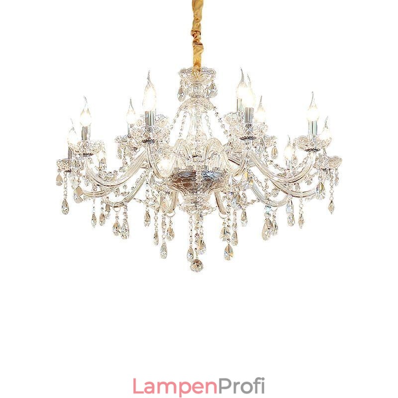 Moderner Kristall-Kronleuchter, europäische transparente Pendelleuchte